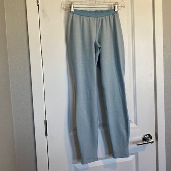 PATAGONIA Light Blue Capilene Performance Base Layer Pants Tights Leggings XS - Picture 4 of 12